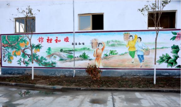 阜宁县乡镇文化墙 乡风文明焕发新活力